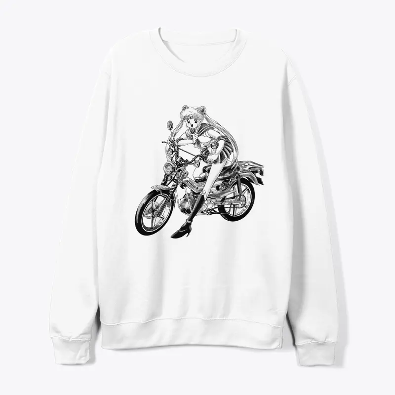 anime bike sweat shirt